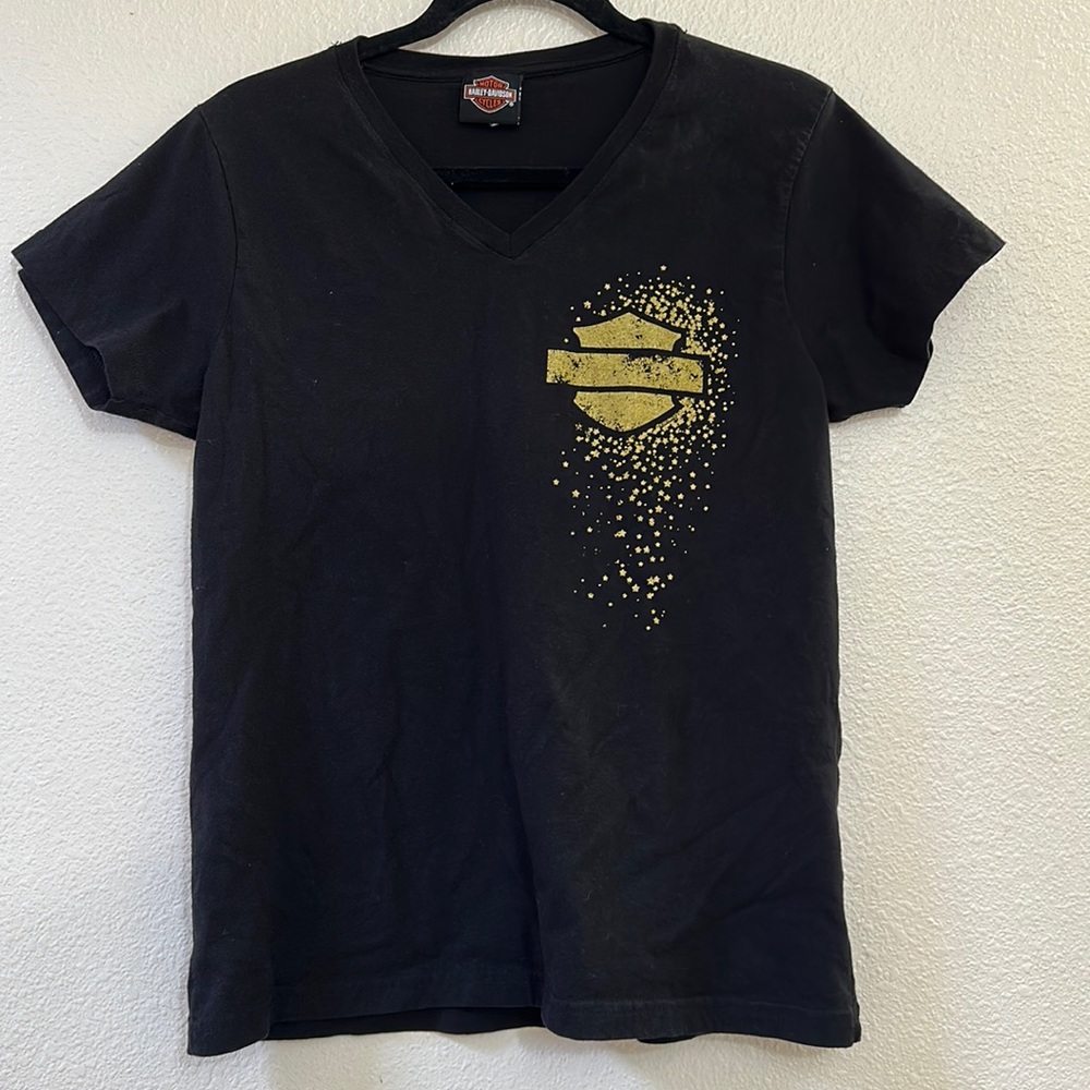 Vintage Harley Davidson Washington short sleeved top baby tee T-shirt Sz L